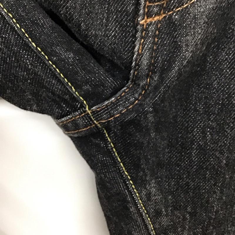 アベイシングエイプ A BATHING APE パンツ デニム、ジーンズ 001DPE801006X TYPE-05 SLIM TAPER 2XL ロゴ、文字 黒 / ブラック /  メンズ USED 古着 中古 10120184