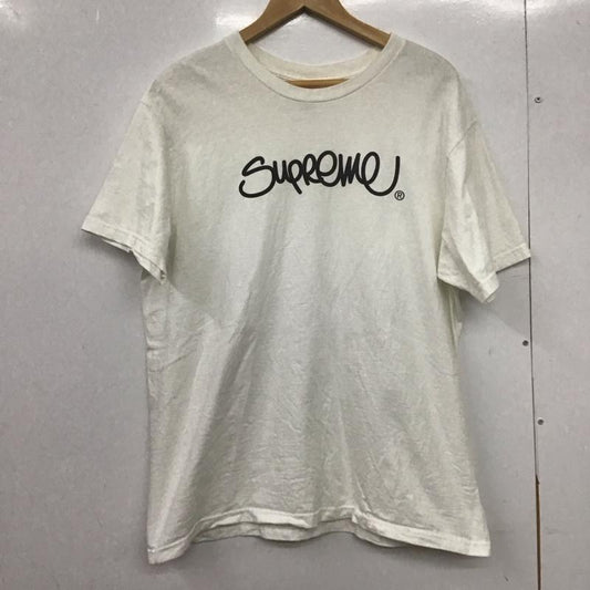 シュプリーム Supreme Tシャツ 半袖 半袖カットソー プリントTシャツ クルーネックカットソー L ロゴ、文字 白 / ホワイト /  メンズ USED 古着 中古 10149190
