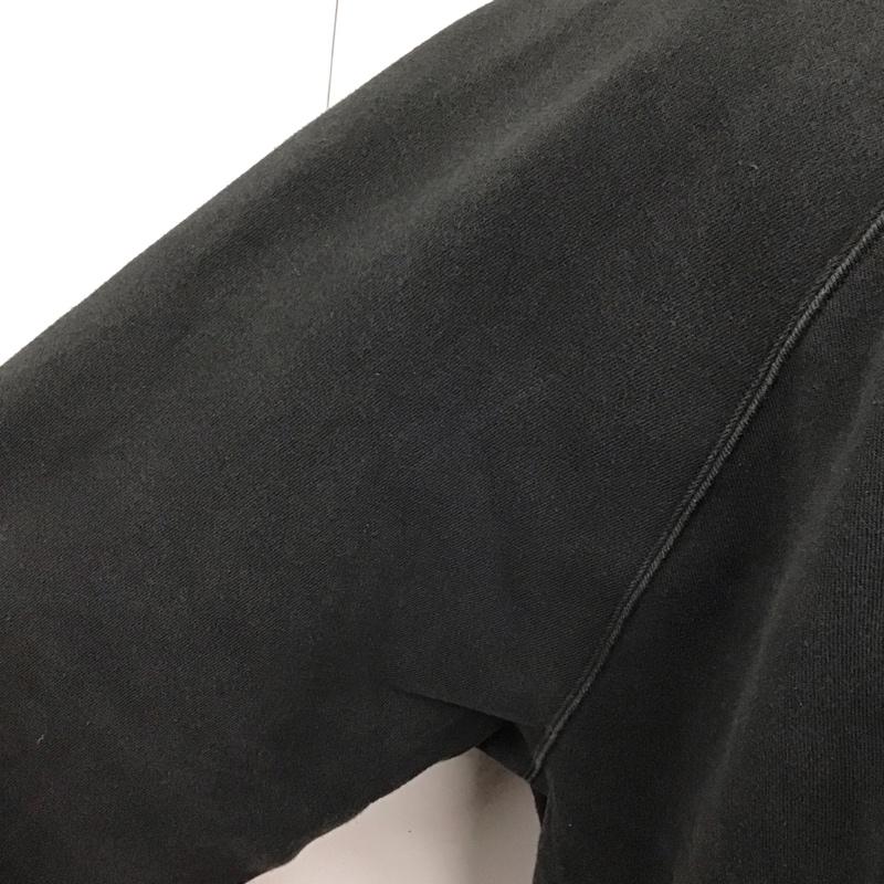 エッセンシャルズ ESSENTIALS トレーナー 長袖 長袖トレーナー スウェット クルーネック リブスウェットカットソー L ロゴ、文字 黒 / ブラック /  メンズ USED 古着 中古 10123145