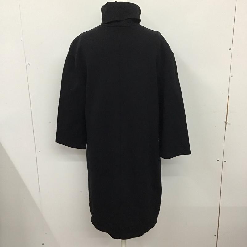 ザラ ZARA ワンピース ひざ丈スカート S 無地 黒 / ブラック /  レディース USED 古着 中古 10124884