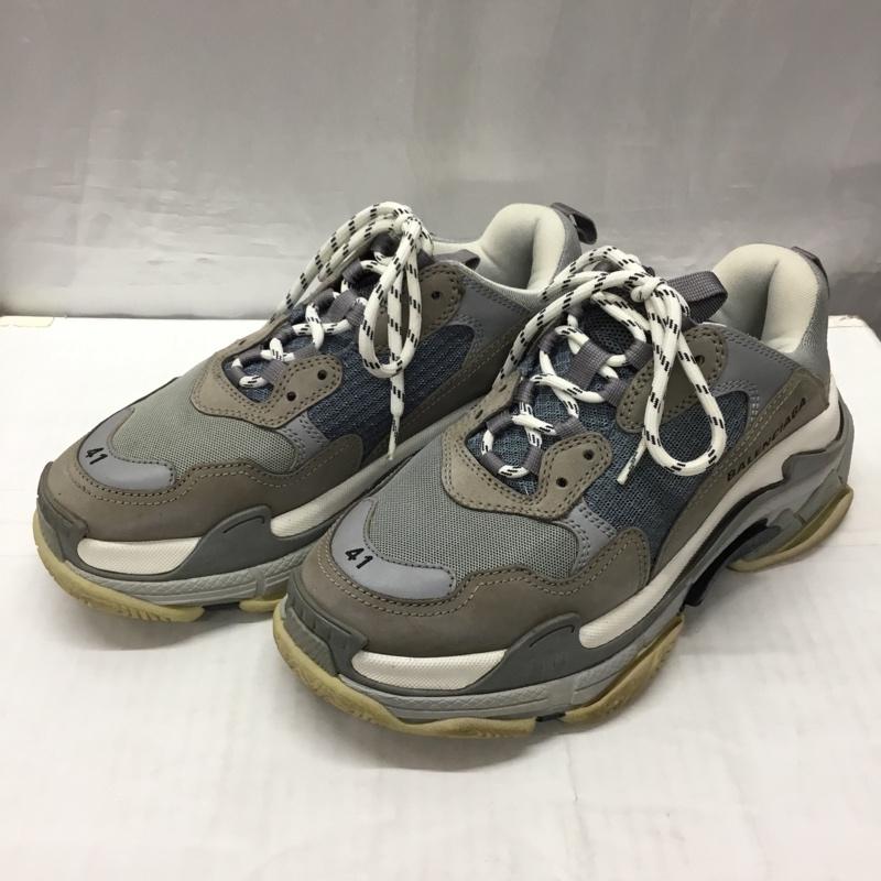 バレンシアガ BALENCIAGA スニーカー スニーカー 536737 TRIPLE S 27cm 27.0cm ロゴ、文字 白 / ホワイト / X 灰 / グレー /  メンズ USED 古着 中古 10121833