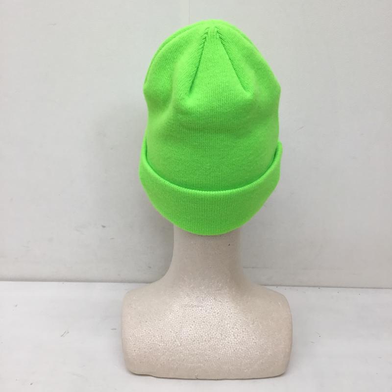 ニューエラ NEW ERA 帽子 ニット帽 MoMA FREE ロゴ、文字 黄緑 / イエローグリーン /  メンズ USED 古着 中古 10136546