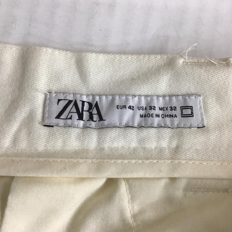 ザラ ZARA パンツ チノパン ワイドパンツ カジュアルパンツ チノパン 42 無地 白 / ホワイト /  メンズ USED 古着 中古 10107116