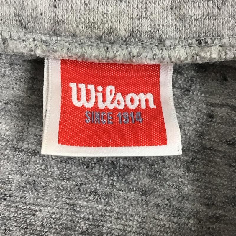 ウィルソン wilson トレーナー 長袖 長袖トレーナー スウェット スタンドネック プルオーバー L ロゴ、文字 灰 / グレー /  メンズ USED 古着 中古 10132071