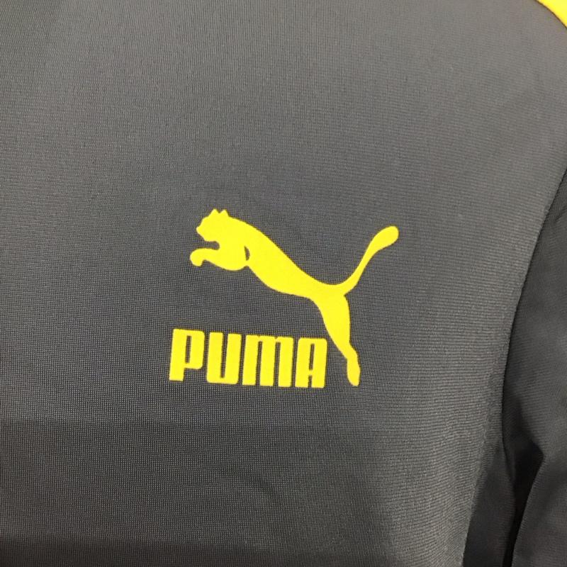 プーマ PUMA ジャケット、上着 ジャケット、ブレザー 557904 トラックジャケット ジャージ XL ロゴ、文字 灰 / グレー / X 黄 / イエロー /  メンズ USED 古着 中古 10122948