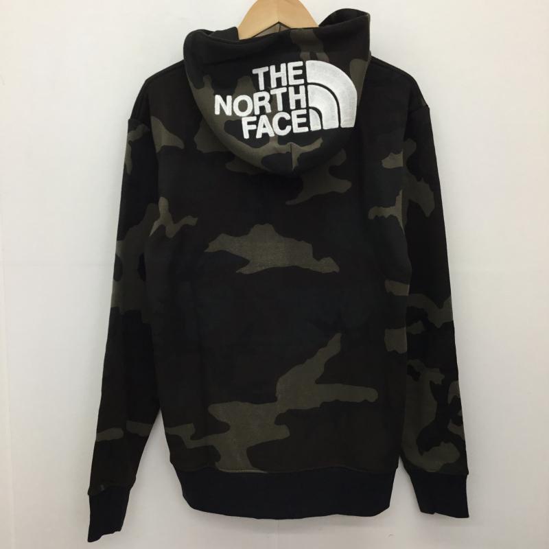 ザノースフェイス THE NORTH FACE パーカー 長袖 NT62131 ノベルティリアビューフルジップフーディ S カモフラージュ柄・迷彩 黒 / ブラック / X 緑 / グリーン /  メンズ USED 古着 中古 10140075