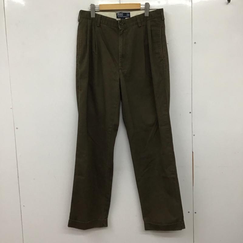 ポロバイラルフローレン Polo by RALPH LAUREN パンツ チノパン チノパン ワイドパンツ カジュアルパンツ 34インチ 無地 茶 / ブラウン /  メンズ USED 古着 中古 10137319