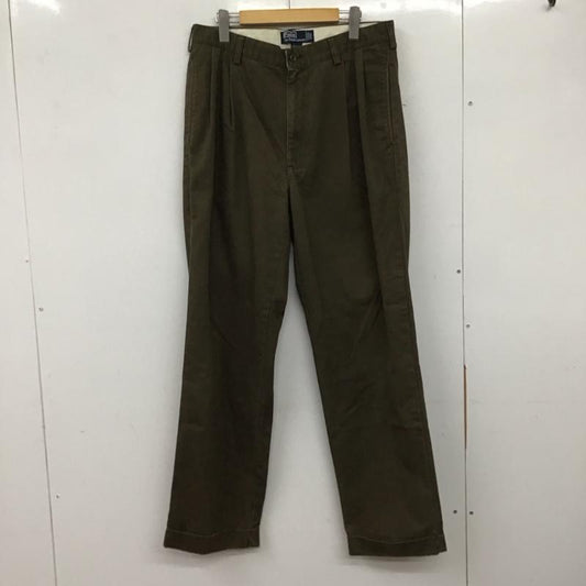 ポロバイラルフローレン Polo by RALPH LAUREN パンツ チノパン チノパン ワイドパンツ カジュアルパンツ 34インチ 無地 茶 / ブラウン /  メンズ USED 古着 中古 10137319