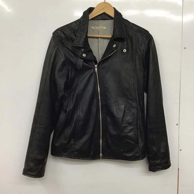 ジャーナルスタンダード JOURNAL STANDARD ジャケット、上着 ジャケット、ブレザー レザージャケット ラムレザー ライダース M 無地 黒 / ブラック /  メンズ USED 古着 中古 10144784