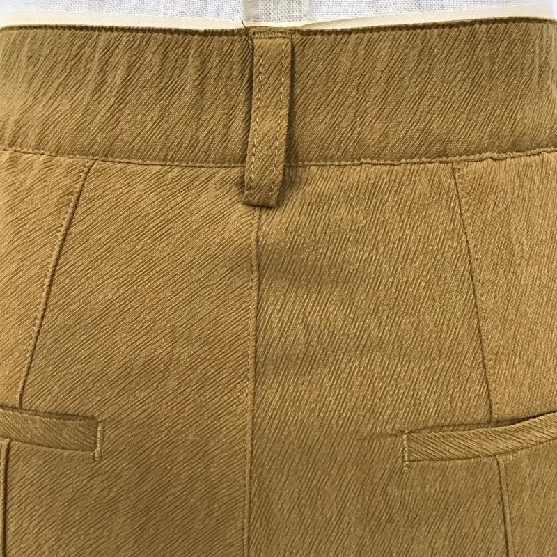 ジーナシス JEANASIS ボトムス ボトムス JS050642MC バックスリットフレアパンツ M 無地 マスタード / マスタード /  レディース USED 古着 中古 10116507