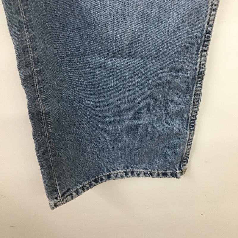 ザラ ZARA パンツ デニム、ジーンズ デニムパンツ ワイドパンツ カジュアルパンツ 34 無地 インディゴ / インディゴ /  レディース USED 古着 中古 10142720