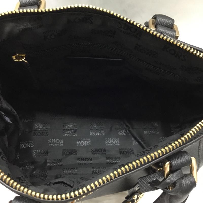 マイケルコース MICHAEL KORS ハンドバッグ ハンドバッグ 35S8GC6M2L ショルダー 2WAY ロゴ、文字 黒 / ブラック / X 金 / ゴールド /  レディース USED 古着 中古 10109118