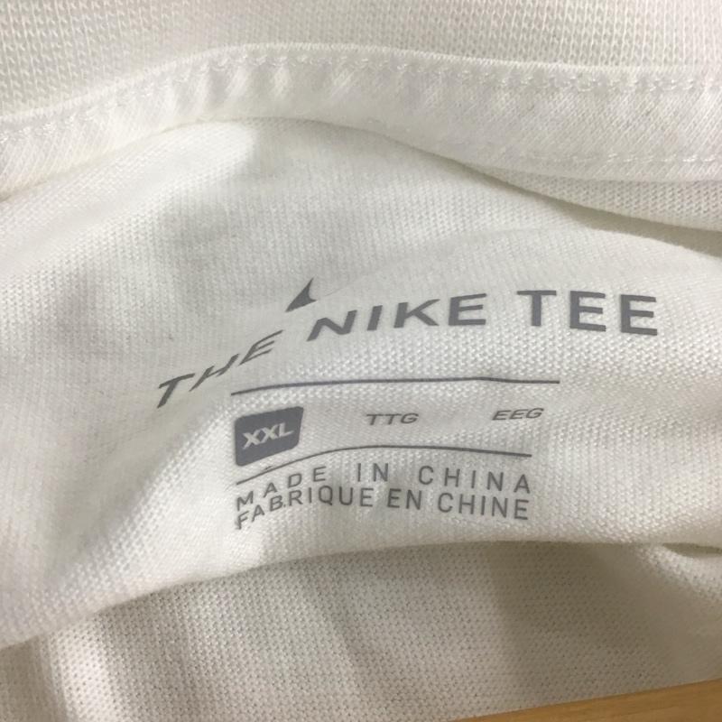 ナイキ NIKE カットソー 長袖 ar5194-100 Tシャツ長袖クラブL/STシャツ 長袖カットソー XXL ロゴ、文字 白 / ホワイト /  メンズ USED 古着 中古 10132716
