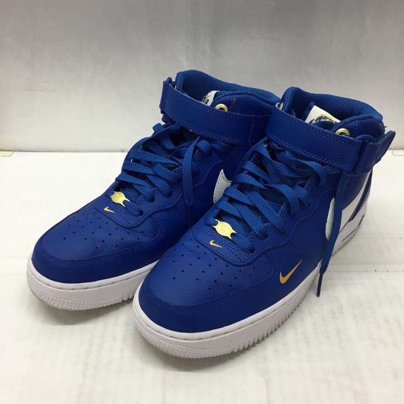 ナイキ NIKE スニーカー スニーカー DR9513-400 AIR FORCE 1 MID 07 LV8 26cm 40周年 26.0cm ロゴ、文字 青 / ブルー / X 白 / ホワイト /  メンズ USED 古着 中古 10115572