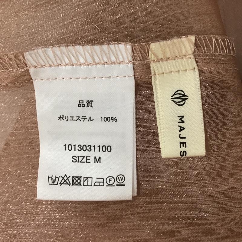 マジェスティックレゴン MAJESTIC LEGON シャツ、ブラウス 長袖 シアーシャツ M 無地 桃 / ピンク /  レディース USED 古着 中古 10105807