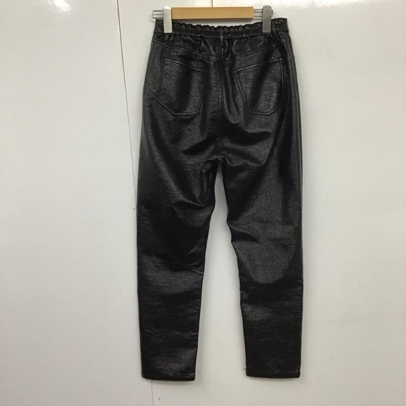 ジーナシス JEANASIS ボトムス ボトムス JS050174AD エナメルコーティングパンツ フェイクレザー FREE 無地 黒 / ブラック /  レディース USED 古着 中古 10131086