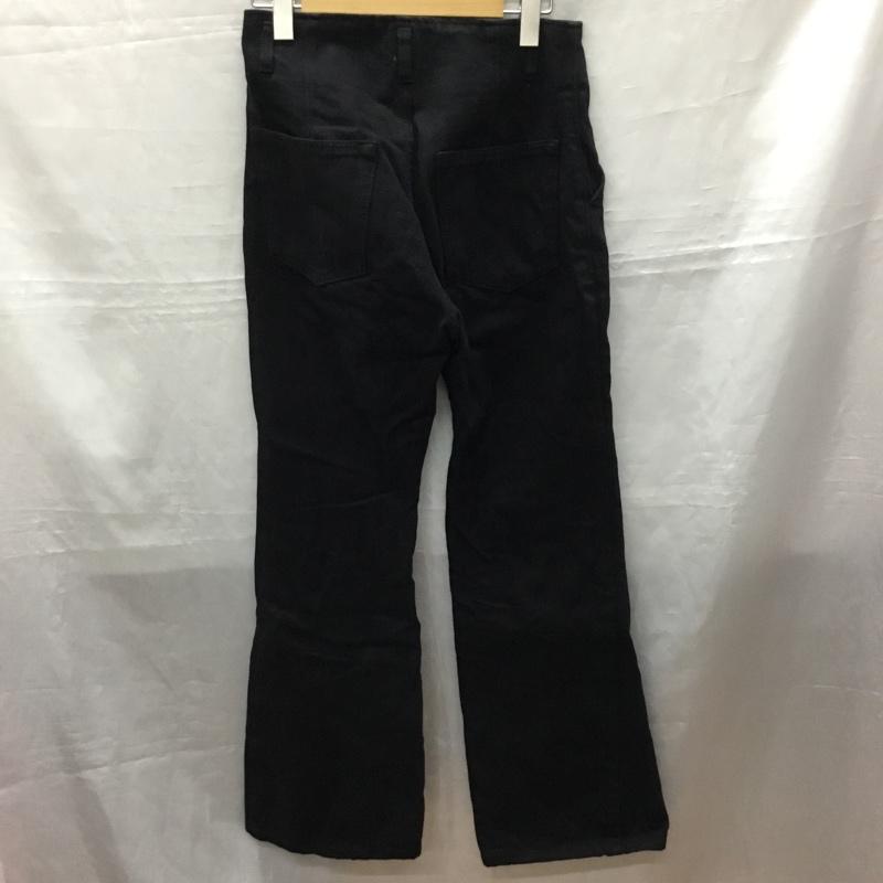 ページボーイ PAGEBOY パンツ デニム、ジーンズ PB250002TS フロントスリット フレア 26 無地 黒 / ブラック /  レディース USED 古着 中古 10118363