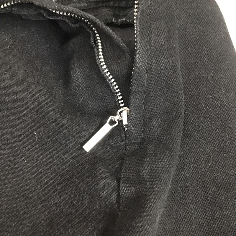 ザラ ZARA ワンピース ミニスカート 8197 082 800 キャミソール デニム ストレッチ XS 無地 黒 / ブラック /  レディース USED 古着 中古 10114998