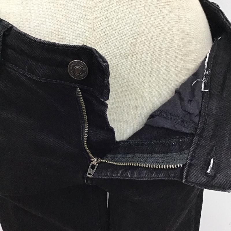 ザラ ZARA パンツ デニム、ジーンズ デニムパンツ スリムパンツ ストレッチパンツ ジーンズ 38 無地 黒 / ブラック /  レディース USED 古着 中古 10117862