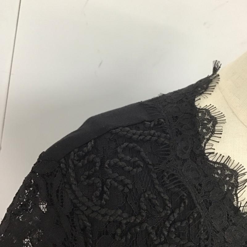ザラ ZARA ワンピース ひざ丈スカート S 無地 黒 / ブラック /  レディース USED 古着 中古 10110347