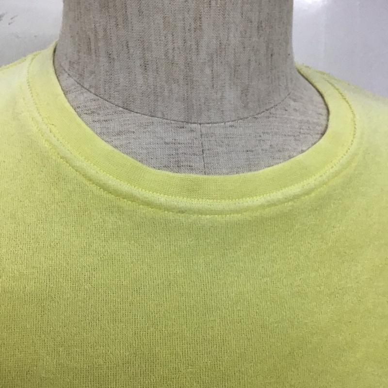 ベイフロー BAYFLOW Tシャツ 半袖 BM1706TA01 パイル地 胸ポケット 2 ロゴ、文字 黄 / イエロー /  メンズ USED 古着 中古 10106944