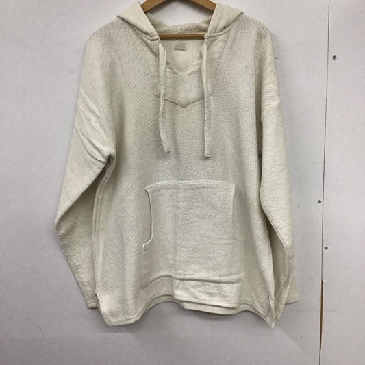 古着 USED パーカー 長袖 メキシカンパーカー Vネック 長袖パーカー 無地 白 / ホワイト /  メンズ USED 古着 中古 10137193
