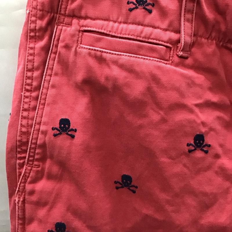 ラグビー RUGBY パンツ デニム、ジーンズ ジーンズ カジュアルパンツ ストレートパンツ スリムパンツ 2 刺繍 赤 / レッド /  メンズ USED 古着 中古 10118541