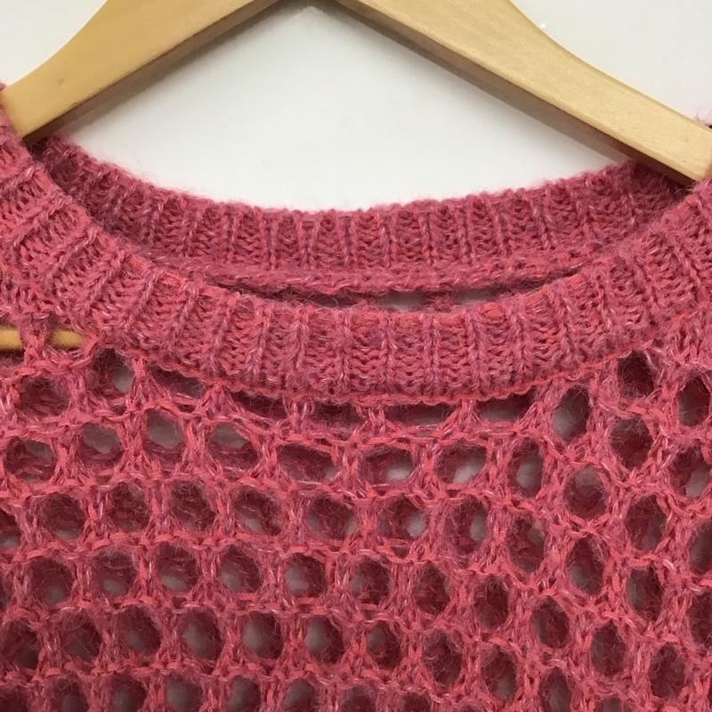 ニコアンド niko and... ニット、セーター 長袖 NKN36680RM メッシュニット FREE 無地 桃 / ピンク /  レディース USED 古着 中古 10147241