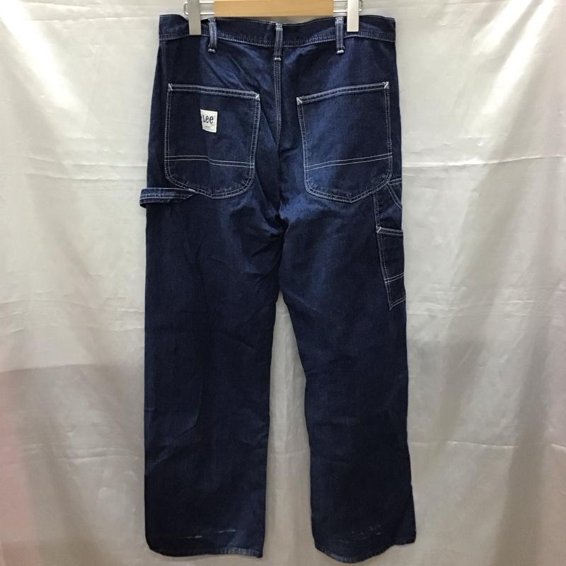 リー Lee パンツ デニム、ジーンズ デニムパンツ ストレートパンツ ワイドパンツ カジュアルパンツ 33インチ 無地 青 / ブルー /  メンズ USED 古着 中古 10116365