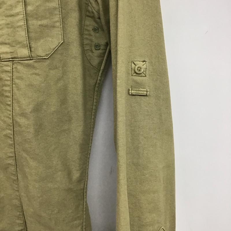 ナノユニバース nano・universe シャツ、ブラウス 長袖 長袖シャツ 無地シャツ カラーシャツ XL 無地 ベージュ / ベージュ /  メンズ USED 古着 中古 10142619