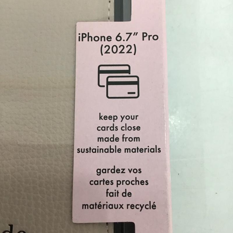 ケイトスペード Kate Spade ファッション小物 ファッション小物 KSIPH-257-PLVMB iPhone14 Pro Max 手帳型 iPhoneケース 無地 桃 / ピンク /  レディース USED 古着 中古 10122856