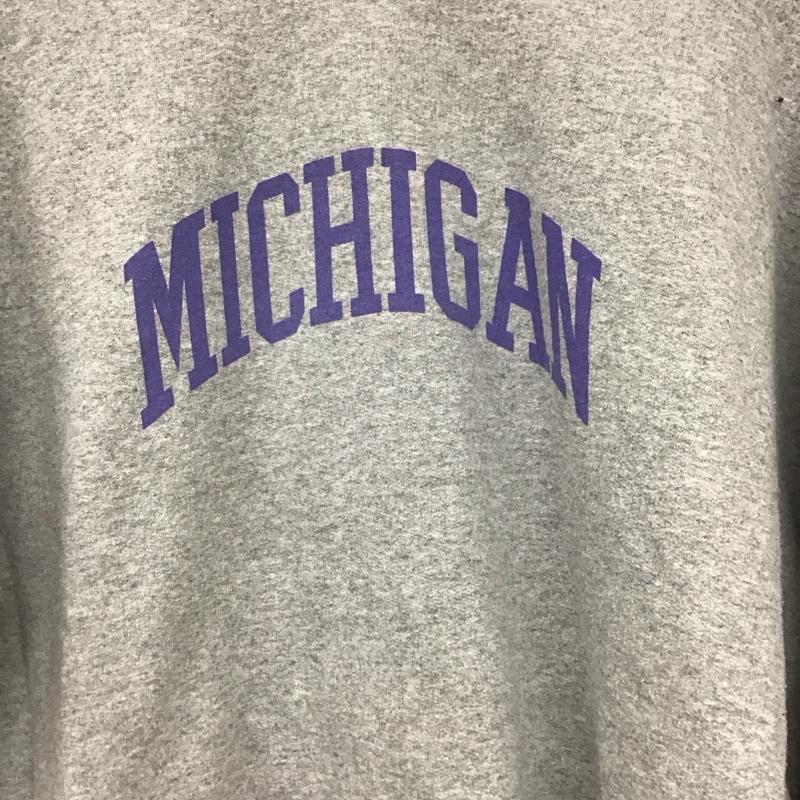 ギルダン GILDAN トレーナー 長袖 長袖トレーナー スウェット クルーネック プルオーバー 古着 L ロゴ、文字 灰 / グレー /  メンズ USED 古着 中古 10145308