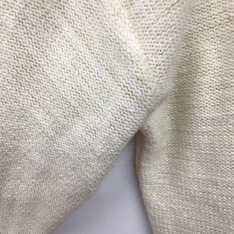 ジーナシス JEANASIS ニット、セーター 長袖 長袖ニット ジップアップ セーラーカラー セーター FREE 無地 アイボリー / アイボリー /  レディース USED 古着 中古 10145432