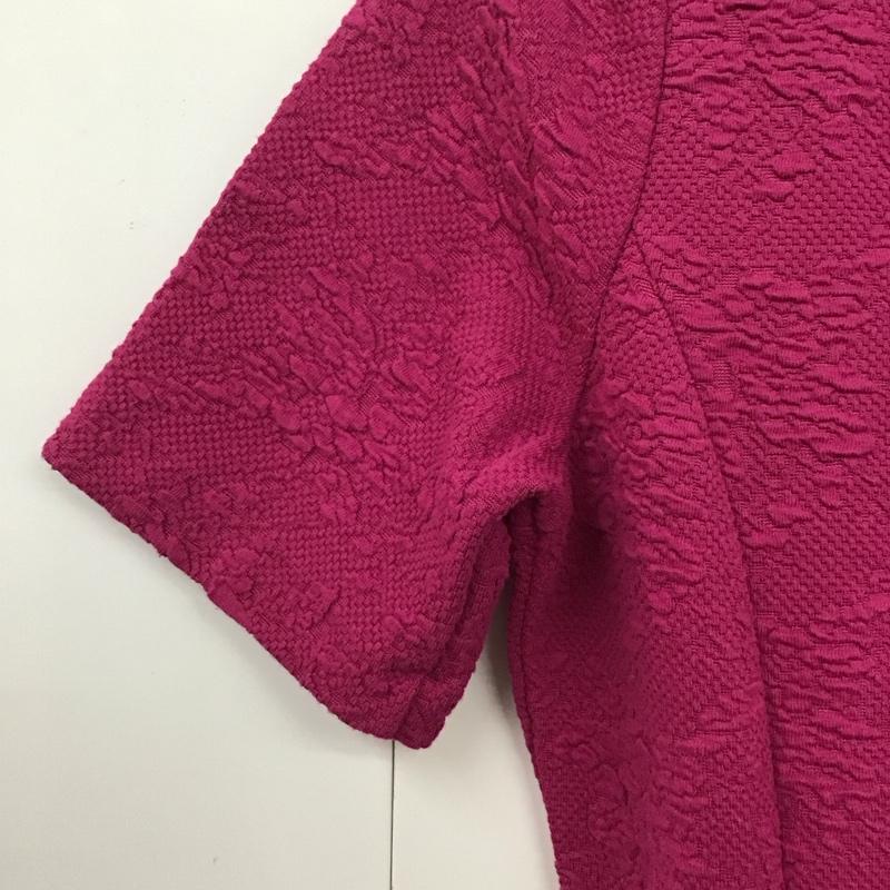 ザラウーマン ZARA WOMAN ワンピース ひざ丈スカート L 無地 桃 / ピンク /  レディース USED 古着 中古 10131505