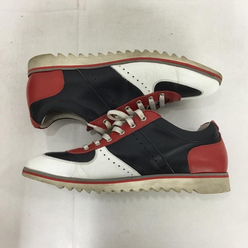 古着 USED スニーカー スニーカー GIANFRANCO LATTANZI 40 2733 無地 赤 / レッド / X 白 / ホワイト / X 紺 / ネイビー /  メンズ USED 古着 中古 10149455