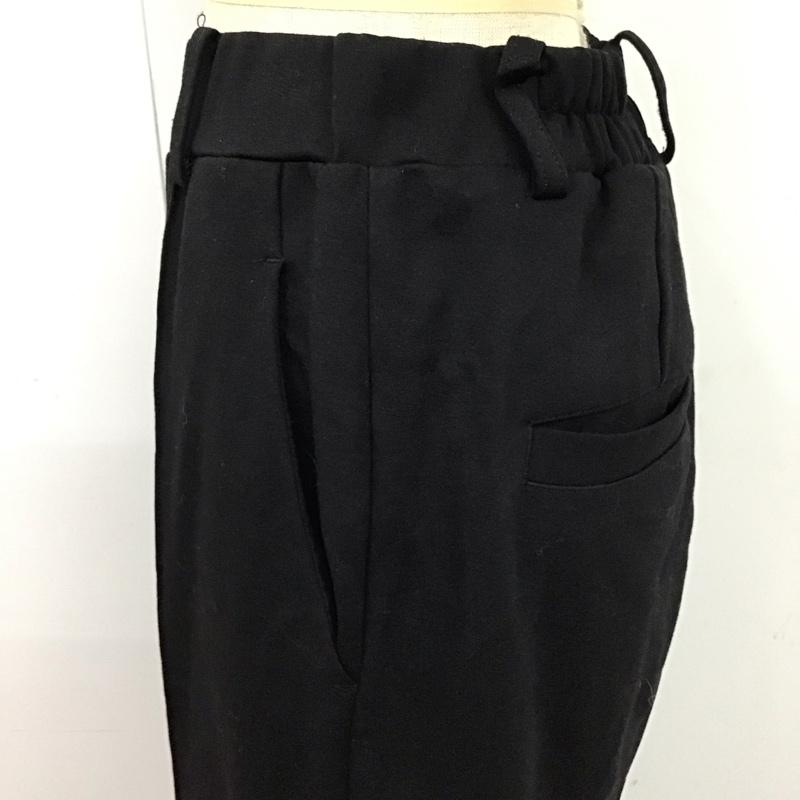 ローリーズファーム LOWRYS FARM パンツ スラックス L 無地 黒 / ブラック /  レディース USED 古着 中古 10122259