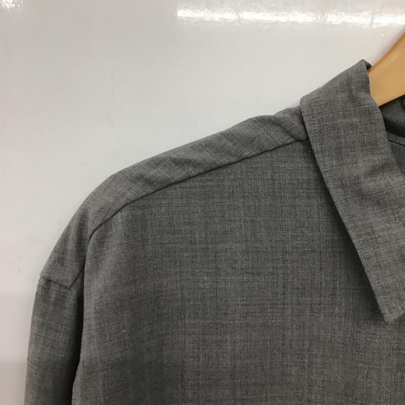 ビューティアンドユースユナイテッドアローズ BEAUTY&YOUTH UNITED ARROWS シャツ、ブラウス 長袖 1211-149-7424 オープンカラー ワイドフォルム シャツ XL 無地 灰 / グレー /  メンズ USED 古着 中古 10145658