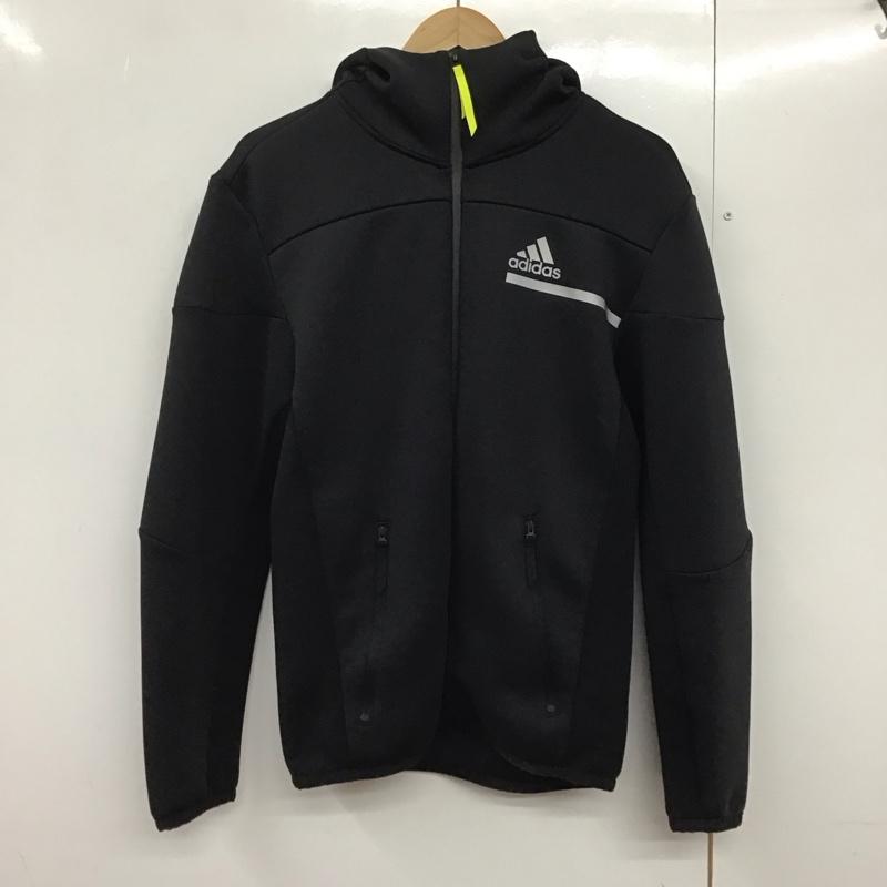 アディダス adidas ジャケット、上着 ジャンパー、ブルゾン gp7838 Z.N.E.IIM ジップパーカー スポーツウェア ロゴ、文字 黒 / ブラック /  メンズ USED 古着 中古 10141248
