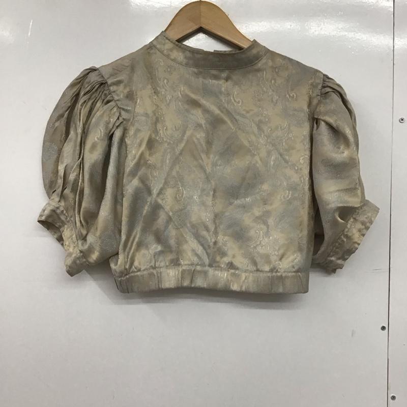 フーズフーギャラリー WHO S WHO gallery シャツ、ブラウス 半袖 WWZ1011404A0002 ミニチャイナブラウス ショート丈 FREE 総柄 ベージュ / ベージュ /  レディース USED 古着 中古 10146927