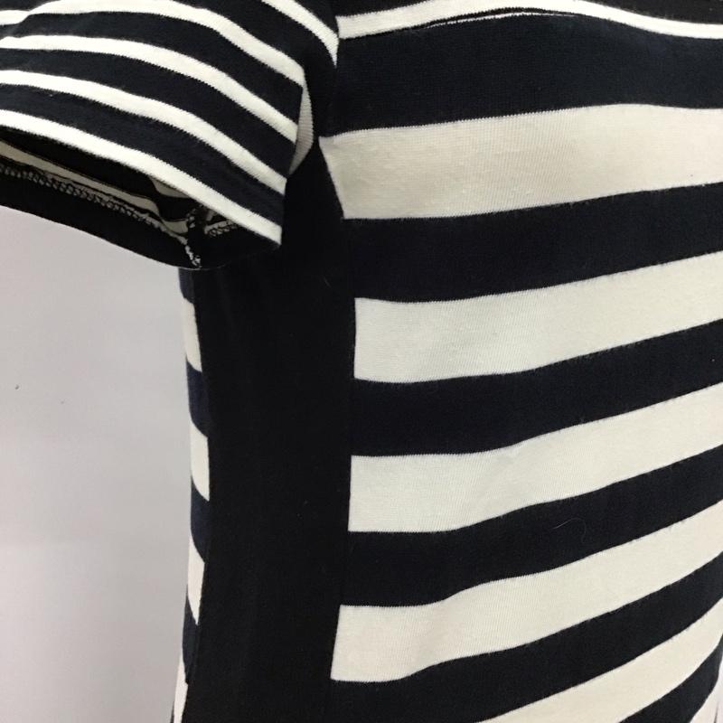 ザラ ZARA ワンピース ミニスカート 0085 082 093 半袖 S ボーダー柄 白 / ホワイト / X 黒 / ブラック / X 紺 / ネイビー /  レディース USED 古着 中古 10122899