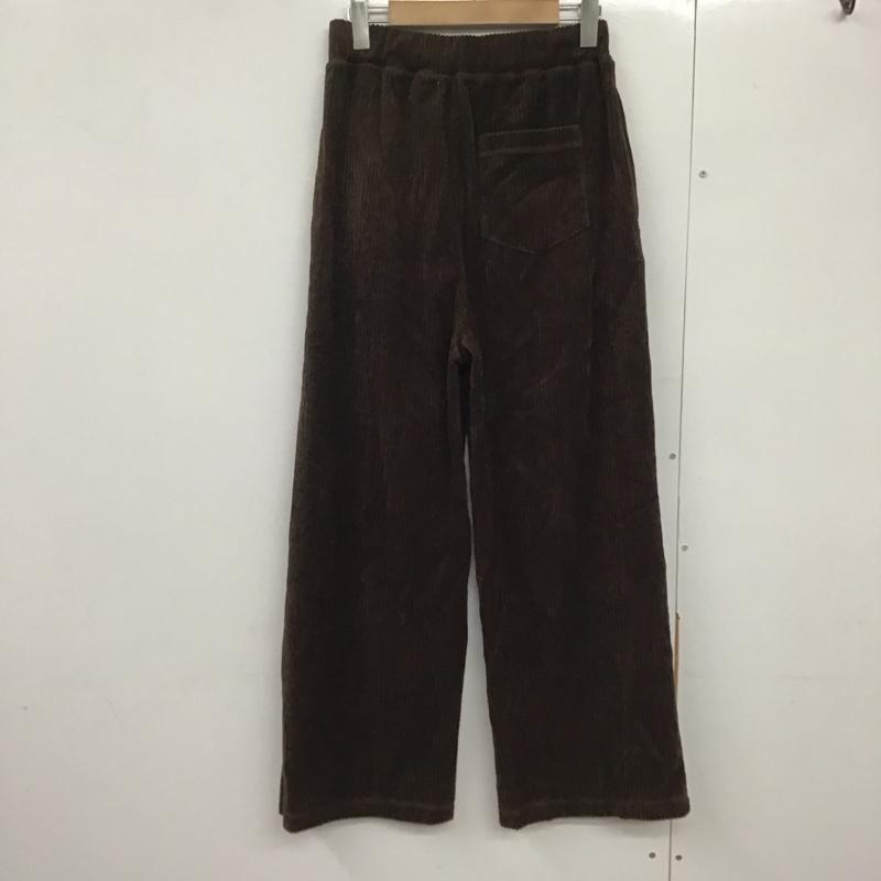 フリークスストア FREAK S STORE ボトムス ボトムス カット コーデュロイ ワイド ストレート パンツ 1349248900099 S 無地 茶 / ブラウン /  レディース USED 古着 中古 10141576