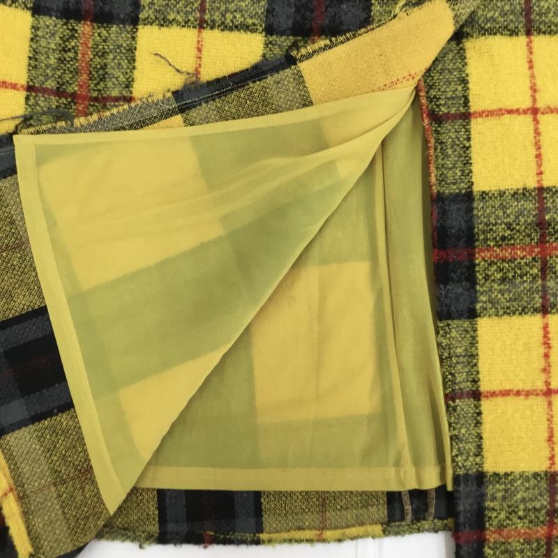 ミラオーウェン Mila Owen スカート ロングスカート 1 チェック 黄 / イエロー /  レディース USED 古着 中古 10141347