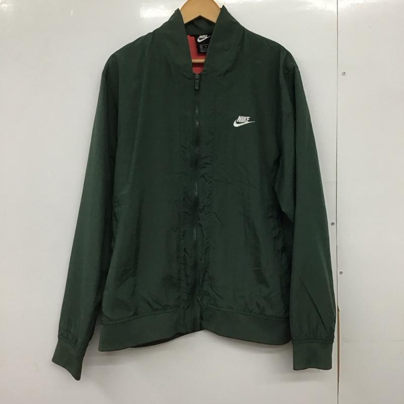 ナイキ NIKE ジャケット、上着 ジャンパー、ブルゾン ar2215-370 ウーブンジャケット ナイロンジャケット XXL ロゴ、文字 緑 / グリーン /  メンズ USED 古着 中古 10147383