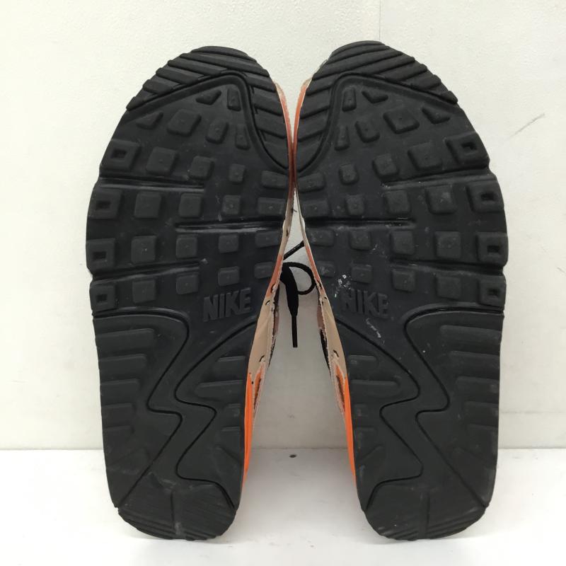ナイキ NIKE スニーカー スニーカー IF1721-201 Air Max 90 PRM Camo/Bio Beige/Safety Orange 27.0cm カモフラージュ柄・迷彩 黒 / ブラック / X 橙 / オレンジ /  メンズ USED 古着 中古 10141697