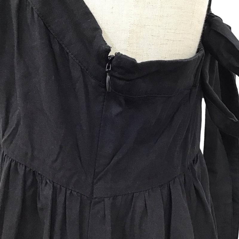 マウジー MOUSSY ワンピース ロングスカート 010caf30-5930 BACKRIBBONCAMIDRESS ノースリーブロングワンピース 2 無地 黒 / ブラック /  レディース USED 古着 中古 10115913