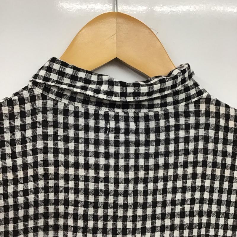 イチ ichi ワンピース ロングスカート チェック 白 / ホワイト / X 黒 / ブラック /  レディース USED 古着 中古 10151308
