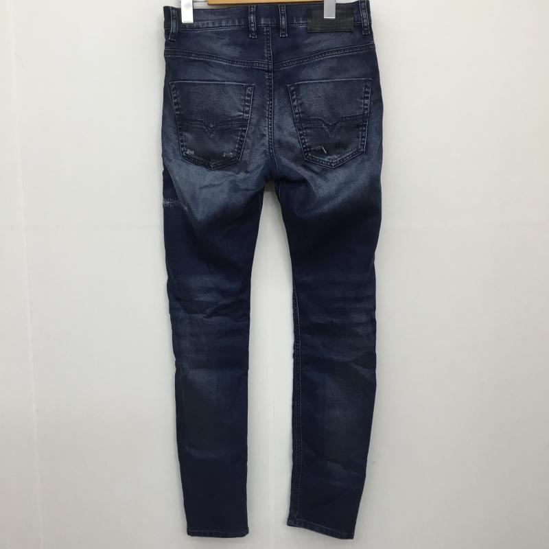 ディーゼル DIESEL パンツ デニム、ジーンズ XS 無地 X ロゴ、文字 インディゴ / インディゴ /  レディース USED 古着 中古 10133486