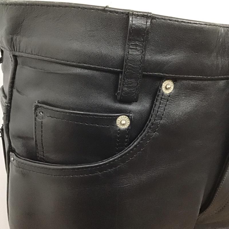 古着 USED パンツ ワークパンツ、ペインターパンツ レザーパンツ ワイドパンツ カジュアルパンツ バイカーパンツ 無地 黒 / ブラック /  メンズ USED 古着 中古 10107264