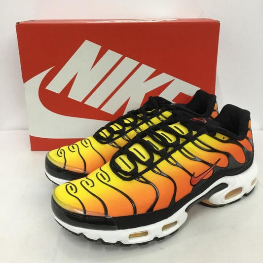 ナイキ NIKE スニーカー スニーカー HF0552-001 AIR MAX PLUS 29cm 箱有 29.0cm ロゴ、文字 黒 / ブラック / X 橙 / オレンジ / X 黄 / イエロー /  メンズ USED 古着 中古 10125085