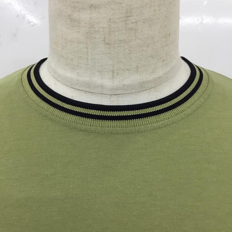 フレッドペリー FRED PERRY Tシャツ 半袖 M1588 P05 00715 398 Twin Tipped M ワンポイント カーキ / カーキ /  メンズ USED 古着 中古 10119776